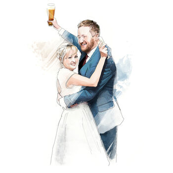 Wedding Portrait Illustration, 11 of 11