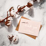 Personalised Wedding Thank You Cards In Pink And Gold, thumbnail 5 of 9