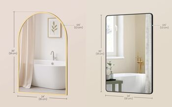 Wall Mounted Bathroom Mirror Vanity Mirror, 2 of 6