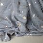 Rose Gold Sketch Stars Scarf In Grey, thumbnail 3 of 3