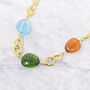 Statement Triple Birthstone Pendant Necklace, thumbnail 1 of 4