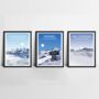 The Three Valleys Set Of Three Ski Art Prints, thumbnail 1 of 4