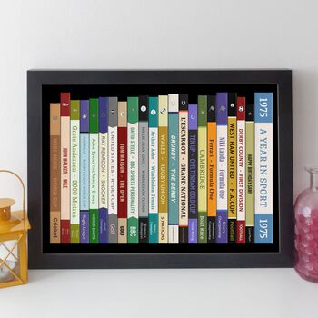 50th Birthday Print Personalised Sport Gift 1975, 4 of 10
