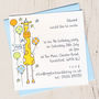 Personalised Giraffe Party Invitation Pack, thumbnail 1 of 2