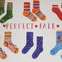 Perfect Pair Sock Greetings Card, thumbnail 4 of 6