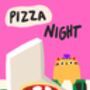 Pizza Night Print, thumbnail 3 of 3
