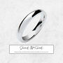 Personalised 18ct White Gold 3mm Wedding Ring Band, thumbnail 1 of 9