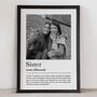 Personalised Sister Print, Gift For Sister, thumbnail 1 of 6