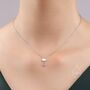 Sterling Silver Rain Cloud With Moonstone Pendant Necklace, thumbnail 4 of 11