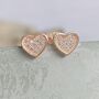Rose Gold Pavé Cz Wedding Earrings – ‘I Gained A Sister… ’, thumbnail 2 of 6
