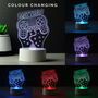 Personalised Gaming LED Night Light For Kids, thumbnail 3 of 3