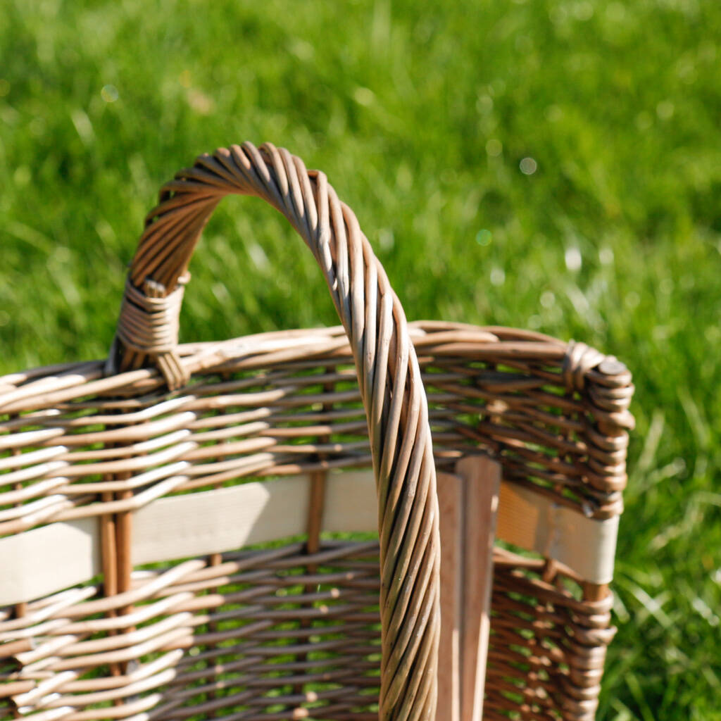 Personalised Wicker Garden Tool Basket By Dibor