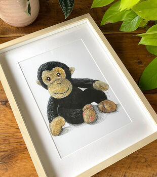 Custom Teddy Portrait – Hand Drawn And Collage Art Of Your Beloved Toy, 4 of 9