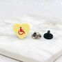 Disability Symbol Heart Pin Badge, thumbnail 9 of 10