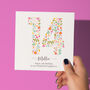 Floral Fun Personalised 14th Birthday Card, thumbnail 1 of 5