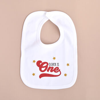 1st Birthday Baby Bib, 2 of 5