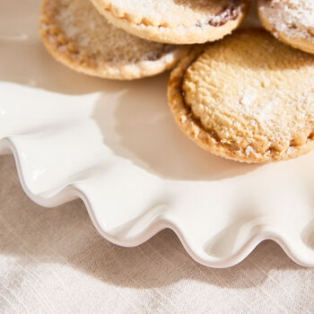 White Frilled Cake Plate, 4 of 4