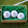 Three Personalised Golf Balls, thumbnail 2 of 12