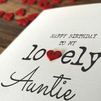 Personalised Birthday Card For Special Auntie, Handmade Card, 4 of 4