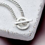 Personalised Sterling Silver Circle And Bar Necklace, thumbnail 2 of 6