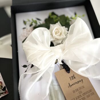 Pure Raw Silk Scented 12th Anniversary Gift Card, 12 of 12
