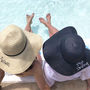 Personalised Summer Straw Hat, thumbnail 2 of 8