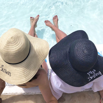 Personalised Summer Straw Hat, 3 of 5