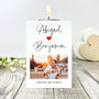 Personalised Couples Names Heart White Tea Light Holder, thumbnail 3 of 7