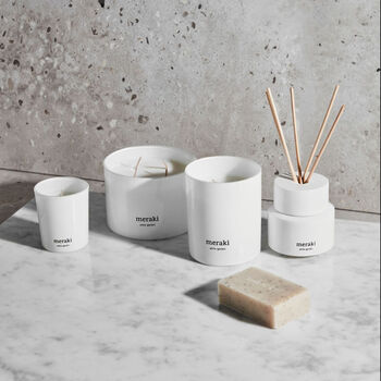 Meraki Large White Garden Scented Candle, 4 of 8
