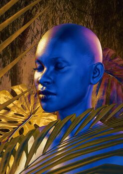 Afro Futurism Queen Art, Portrait Art Print, 10 of 12