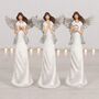 Set Of Three Guardian Angel Table Decoration Ornaments, thumbnail 1 of 2