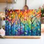 Forest Of Colour Textured Glass Chopping Board, thumbnail 2 of 8