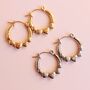 Heart Hoop Stainless Steel Earrings Gold Or Silver Tone, thumbnail 6 of 9