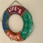 50cm Large Multi Coloured “Lifes A Beach' Buoy Ring Fun Gift, thumbnail 5 of 7