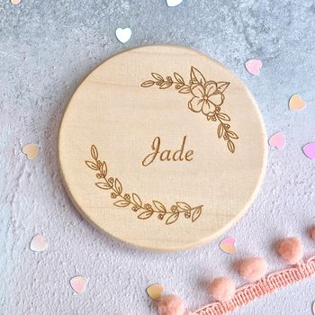 Personalised Floral Bridesmaid Compact Mirror, 4 of 5