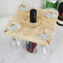 Personalised Names Wine Glasses And Bottle Butler, thumbnail 1 of 5