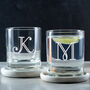 Personalised Engraved Initial Whiskey Glass Monogram Gift, thumbnail 1 of 6