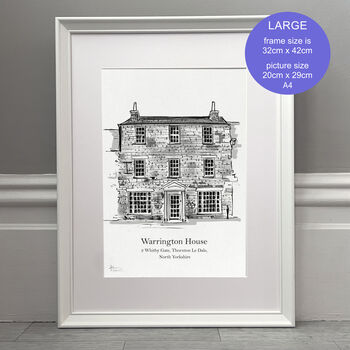 Personalised Framed House Portrait, 3 of 9