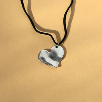 Molten Heart Cord Necklace, 2 of 3
