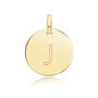 Round Plain Initial Pendant, thumbnail 10 of 12