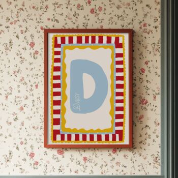 Custom Initial And Name | Wall Print, 2 of 3