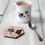 Bumble Bee Mug And Matching Wooden Coaster, thumbnail 1 of 6