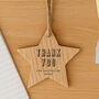 Oak Star Hanger 'Thank You For Helping Me Shine' | Home Decor | Hanging Decoration | Sentiment | Best Teacher | Teacher Gift, thumbnail 1 of 2