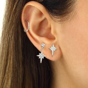 Northern Star Polaris Necklace And Stud Earring Set, 2 of 6