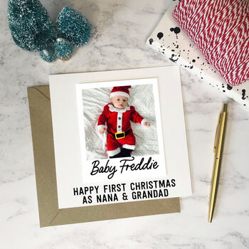 First Christmas Grandparents 3D Photo Card, 4 of 4