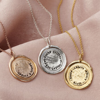 Personalised Wax Seal Necklace, 10 of 12