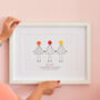 Personalised Friendship Button Print, thumbnail 1 of 5