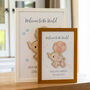 Personalised Elephant Framed Print New Baby Gift, thumbnail 5 of 7