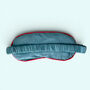 Embroidered Velvet And Cotton Eye Mask | Sunflower, thumbnail 4 of 7