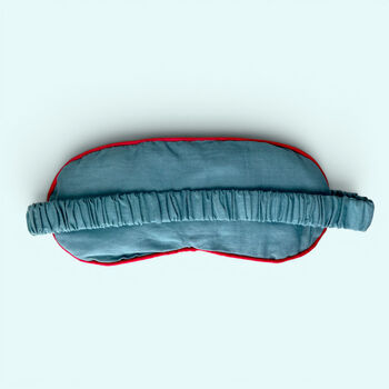 Embroidered Velvet And Cotton Eye Mask | Sunflower, 4 of 7